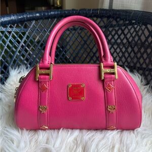 Authentic MCM Pink Leather Women's Bag